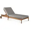 ETHNICRAFT bain de soleil réglable d'extérieur avec coussin JACK (Moch...