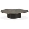 Ethnicraft - Table basse Slice - Marron - Métal themolaqué