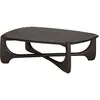 Ethnicraft - Table basse PI - Marron - Acajou massif teinté - Designer...