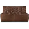 ETHNICRAFT canapé à 2 places N701 (Chestnut - cuir)