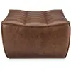 ETHNICRAFT pouf ottomane N701 (Chestnut - cuir)
