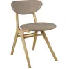 Ethnicraft - Chaise rembourrée Eye - Gris - Chêne massif - Designer Al...