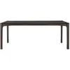 ETHNICRAFT table rectangulaire PI (200 x 95 x 76 cm - Teak verniciato ...