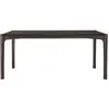 ETHNICRAFT table rectangulaire PI (180 x 90 x 76 cm - Teak verniciato ...