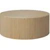 Ethnicraft - Table basse Roller - Bois naturel - Chêne massif huilé - ...