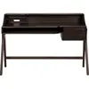 Ethnicraft - Bureau Flow - Marron - Acajou massif - Designer Alain van...