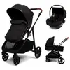Baninni 3-en-1 Poussette Multi Stands avec Siège d’Auto Nelia Noir