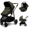 Baninni 3-en-1 Poussette Multi Stands avec Siège d’Auto Nelia Vert