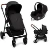 Baninni 3-en-1 Poussette Multi Stands avec Siège d’Auto Adria Noir
