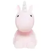 DHINK Veilleuse Licorne LED Rose - Hauteur 17 cm - Largeur 9 cm - Profondeur 13 cm