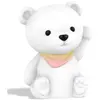 DHINK KONTIKI Veilleuse souple en silicone rechargeable Toto l'ourson
