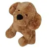 Peluche Chien Brun 22 Cm Assis - Animal Domestique