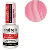 Andreia Gel Construction Ongles - Gel Triphasique UV & LED Professionnel 3-en-1 pour Renforcer l'Ongle ou l'Extension - Formule Basse Viscosité Auto-Égalisante - Bouteille 14ml - Couleur Soft Pink
