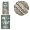 ANDREIA Vernis semi-permanent - True Pure - T04 Pailleté argenté -10,5 ml