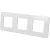 Plaque de finition blanche triple Efapel Latina 42930T