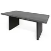 TEMAHOME Detroit concrete and black dining table 160 x 75