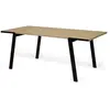 Temahome Table À Manger Drift Chêne Naturel Et Métal Noir - Temahome