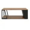 Temahome Table Basse Albi Placage Noyer Et Noir Laqué - Temahome