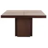 TEMAHOME Maisonetstyles Table À Manger Carrée 130 Cm Décor Chêne Brun - Dinny