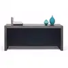 Temahome Buffet Kobe Béton Et Noir 2 Portes Et 3 Tiroirs 188 X 45 - Temahome