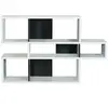 TEMAHOME Maisonetstyles Etagère 156x34x100 Cm Décor Blanc Mat Et Noir - Mathis