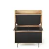 TEMAHOME Camif - Bureau LIME - Chêne et noir laqué