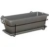 Kit jardinière balcon ARTEVASI VENEZIA 50cm anthracite - Avec réserve ...