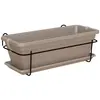 ARTEVASI Kit balcon Jardinière 50 cm taupe 50 x 19,5 x Hauteur 16,3 cm - 1,2 L