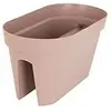 ARTEVASI Jardiniere pour balcon Capri - 30 x 60 x H 30 cm - 26,8 L - Gris taupe