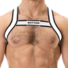 Harnais élastique BOTTOM Noir-Blanc XL