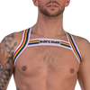 Harnais élastique RAINBOW Blanc XS