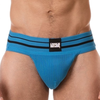 Barcode Jock Strap Andreus Coton Bleu M