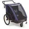 Remorque de vélo 2en1 biplace enfant Polisport Noir TU 725699