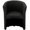 Fauteuil fixe NAOMI coloris PU noir