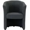 Fauteuil fixe NAOMI coloris gris foncé