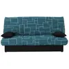 BUT Banquette lit clic-clac PORTO 125 x 190 matrix bleu foncé