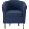 Fauteuil fixe EVE coloris bleu
