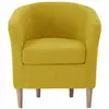 Fauteuil fixe EVE coloris jaune moutarde