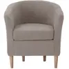 Fauteuil fixe EVE coloris taupe