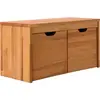 Banc bois massif 2 cubes de rangement Cyriel  Bois
