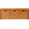 Banc bois massif 3 cubes de rangement Cyriel  Bois