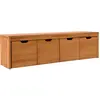 Banc bois massif 4 cubes de rangement Cyriel  Bois