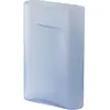 Vase en verre soufflé bleu 35cm Ridge - Muuto