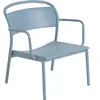 Fauteuil de jardin en métal bleu ciel Linear - Muuto