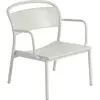 Fauteuil de jardin en métal gris Linear - Muuto