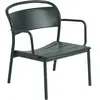 Fauteuil de jardin en métal vert foncé Linear - Muuto