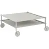 Muuto - Table basse Flow - Gris - Acier gaufré - Designer Normal Studi...