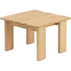 Muuto - Table basse Assemble - Bois naturel - Teck certifié FSC - Desi...