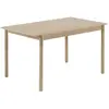Muuto - Table rectangulaire Linear - Bois naturel - Contreplaqué de ch...
