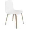 Chaise blanche et chêne naturel Visu - Muuto